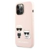 Karl Lagerfeld KLHMP13LSSKCI iPhone 13 Pro  / 13 6,1 hardcase jasnoróżowy/light pink Silicone Ikonik Karl & Choupette Mags